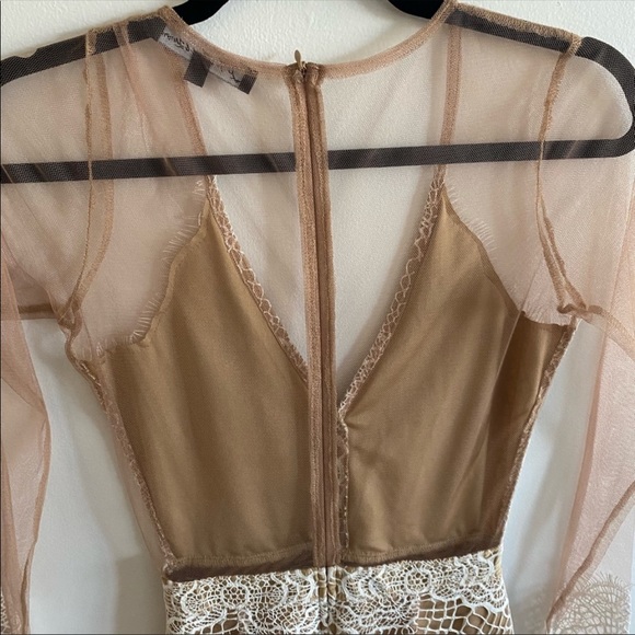 For Love and Lemons Antigua mini dress in white size S - Picture 11 of 11